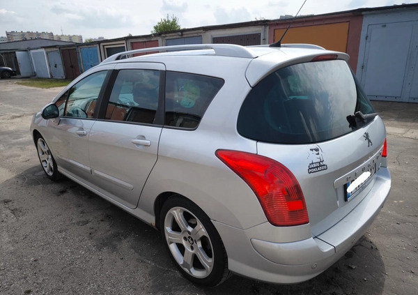 Peugeot 308 cena 13900 przebieg: 234000, rok produkcji 2008 z Konin małe 352